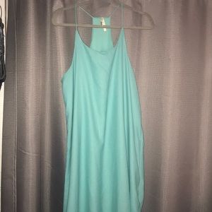 Aqua Shift Dress